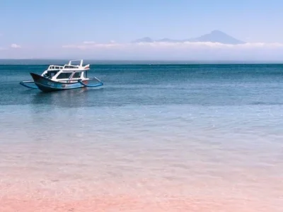 pantai pink